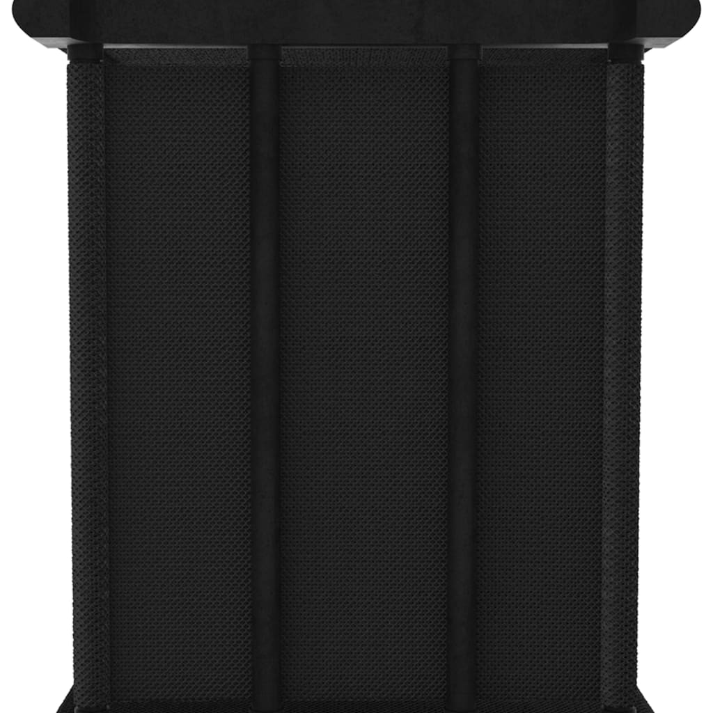 reol med 15 rum 103x30x175,5 cm stof sort