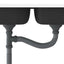 køkkenvask med 2 bassiner 1200x600x155 mm rustfrit stål sølv