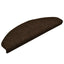 trappemåtter selvklæbende 15 stk. 65x21x4 cm brune halvrund store