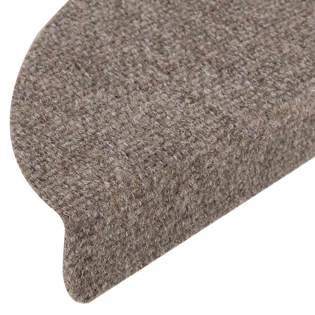 trappemåtter selvklæbende 15 stk. 56x17x3 cm beige halvrunde