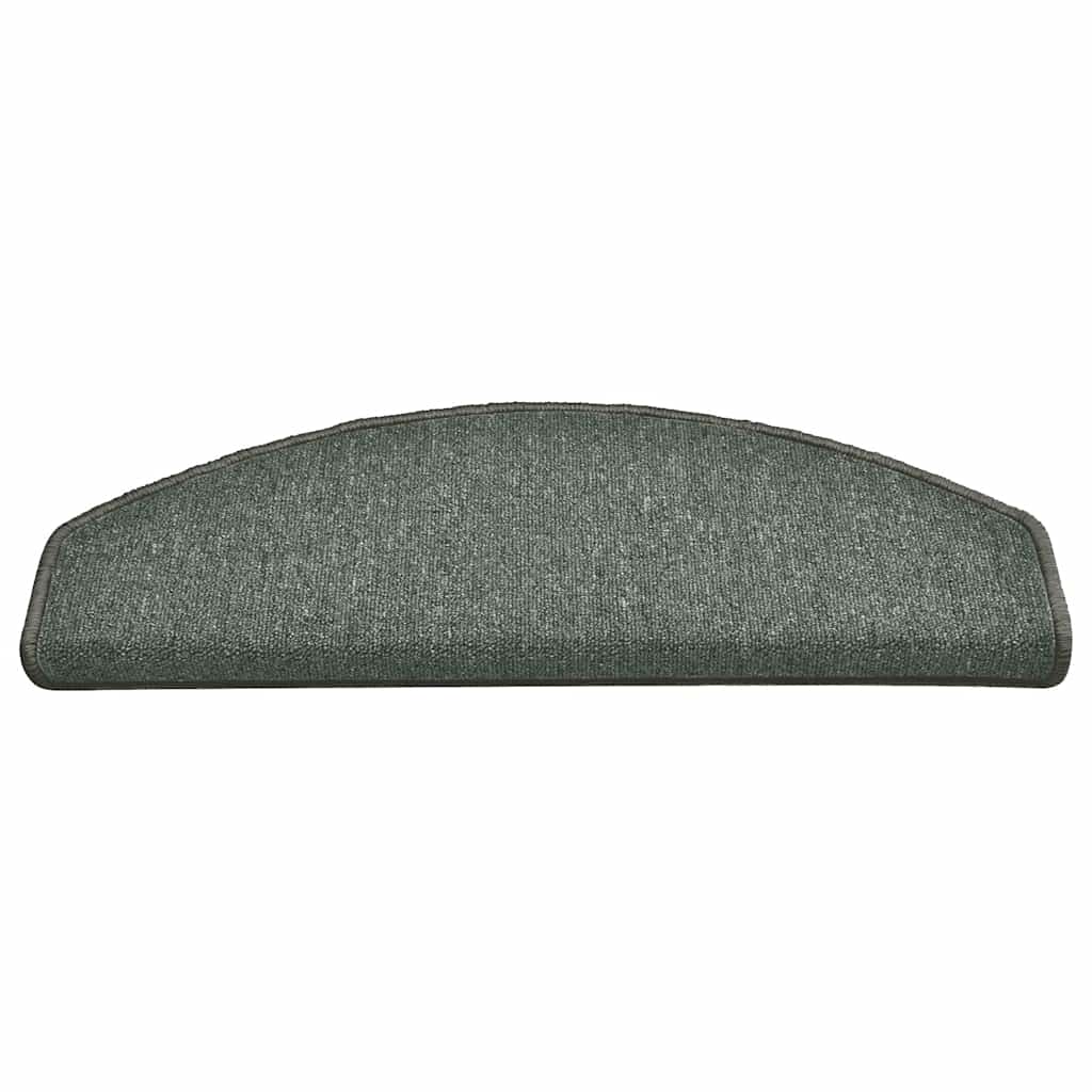 trappemåtter 15 stk. 65x24x4 cm mørkegrønne halvrunde store