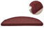 trappemåtter 15 stk. 56x17x3 cm bordeaux halvrund