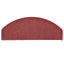 trappemåtter 15 stk. 65 x 24 x 4 cm bordeaux halvrund store