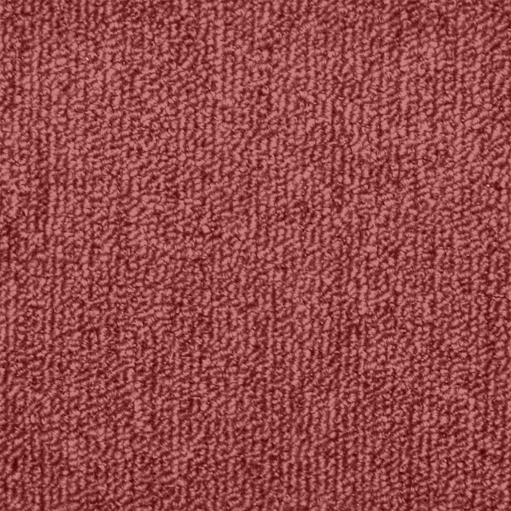 trappemåtter 15 stk. 65 x 24 x 4 cm bordeaux halvrund store