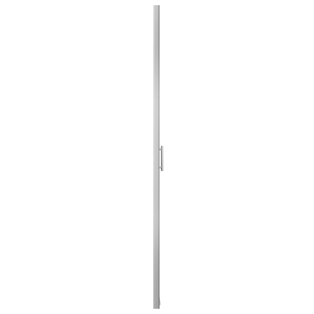 brusedør 91x195 cm matteret hærdet glas