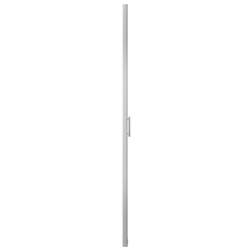 brusedør 100x178 cm matteret hærdet glas