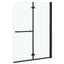 foldbar brusekabine 2 paneler ESG 95x140 cm sort