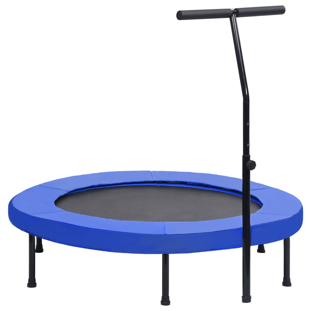 fitnesstrampolin med håndtag og sikkerhedspude 122 cm billede