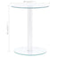 sofabord 40 cm hærdet glas transparent