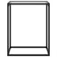 konsolbord 60x35x75 cm hærdet glas transparent