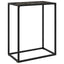 konsolbord 60x35x75 cm hærdet glas sort
