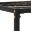 konsolbord 60x35x75 cm hærdet glas sort