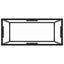 konsolbord 80x35x75 cm hærdet glas transparent
