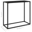 konsolbord 80x35x75 cm hærdet glas sort