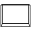 konsolbord 100x35x75 cm hærdet glas sort