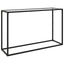 konsolbord 120x35x75 cm hærdet glas transparent