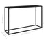 konsolbord 120x35x75 cm hærdet glas sort