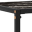 konsolbord 120x35x75 cm hærdet glas sort