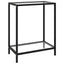 konsolbord 60x35x75 cm hærdet glas transparent