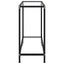 konsolbord 80x35x75 cm hærdet glas transparent