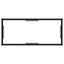 konsolbord 80x35x75 cm hærdet glas transparent