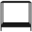 konsolbord 80x35x75 cm hærdet glas sort