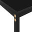 konsolbord 100x35x75 cm hærdet glas sort