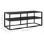 tv-bord 100x40x40 cm glas sort
