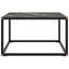 sofabord 60x60x35 cm marmorglas sort