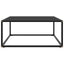 sofabord 80x80x35 cm glas sort