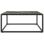 sofabord 80x80x35 cm marmorglas sort