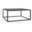 sofabord 80x80x35 cm marmorglas sort