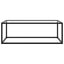 sofabord 100x50x35 cm hærdet glas sort
