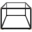sofabord 100x50x35 cm hærdet glas sort