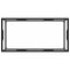 sofabord 100x50x35 cm hærdet glas sort