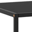 sofabord 100x50x35 cm glas sort