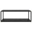 sofabord 100x50x35 cm hærdet glas sort
