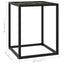 sofabord 40x40x50 cm marmorglas sort