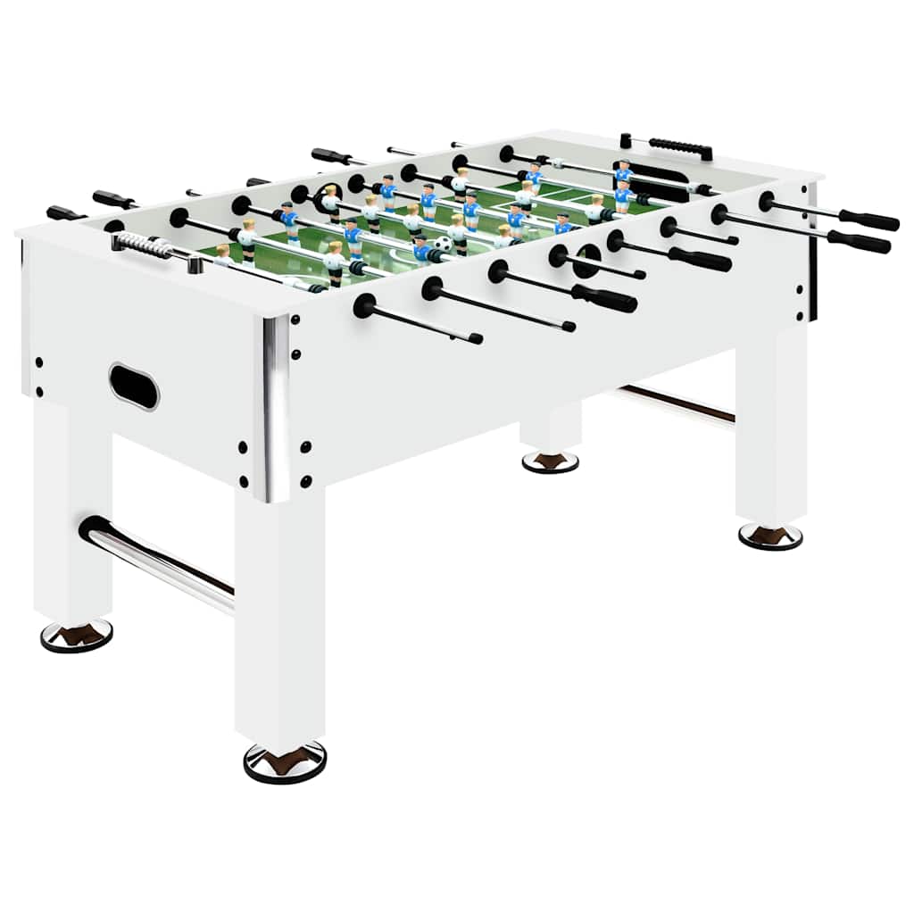 bordfodboldbord 60 kg 140x74,5x87,5 cm hvid billede