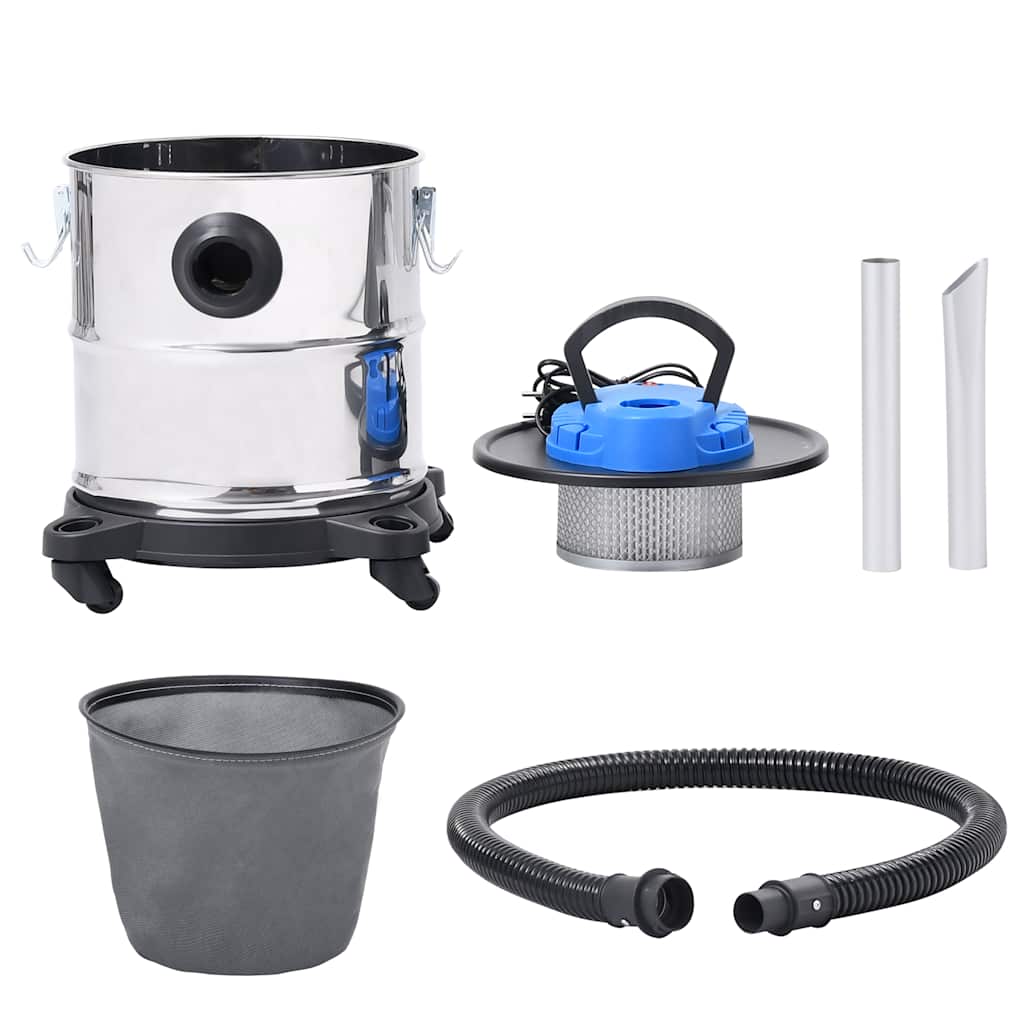 askestøvsuger med HEPA-filter 1200 W 20 l rustfrit stål