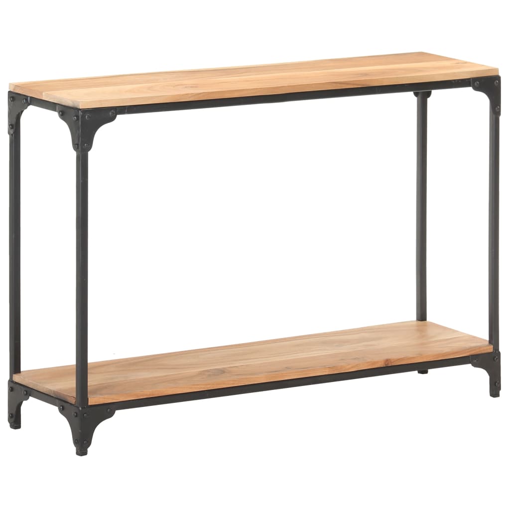 konsolbord 110x30x75 cm massivt akacietræ