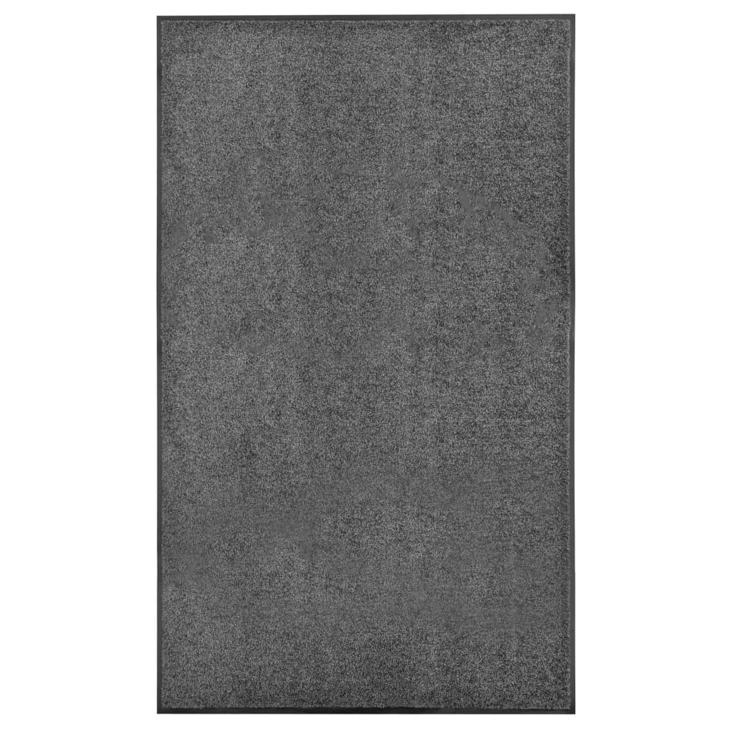 vaskbar dørmåtte 90x150 cm antracitgrå