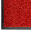vaskbar dørmåtte 40x60 cm rød