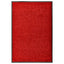 vaskbar dørmåtte 60x90 cm rød