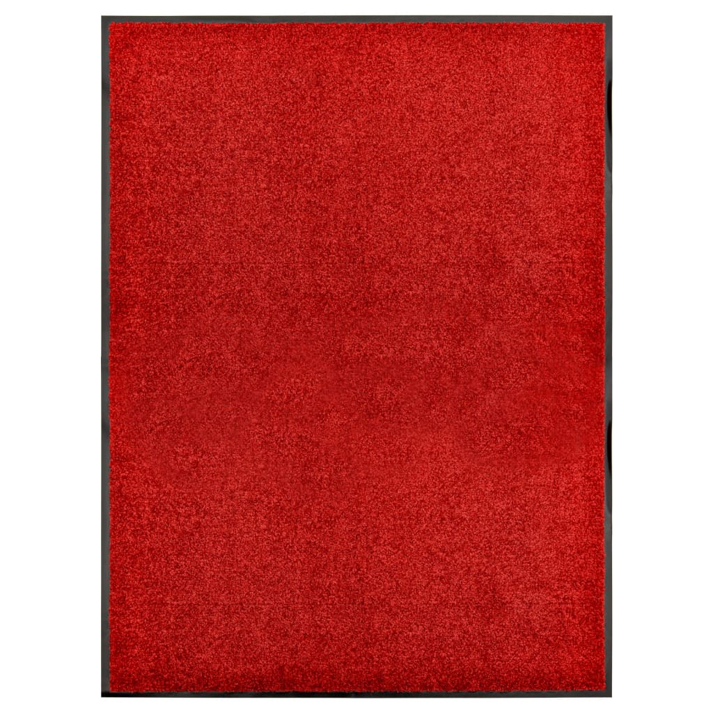 vaskbar dørmåtte 90x120 cm rød