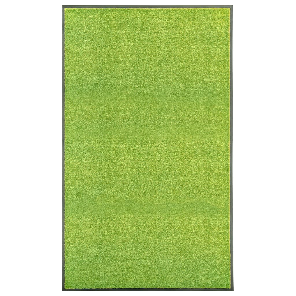 vaskbar dørmåtte 90x150 cm grøn