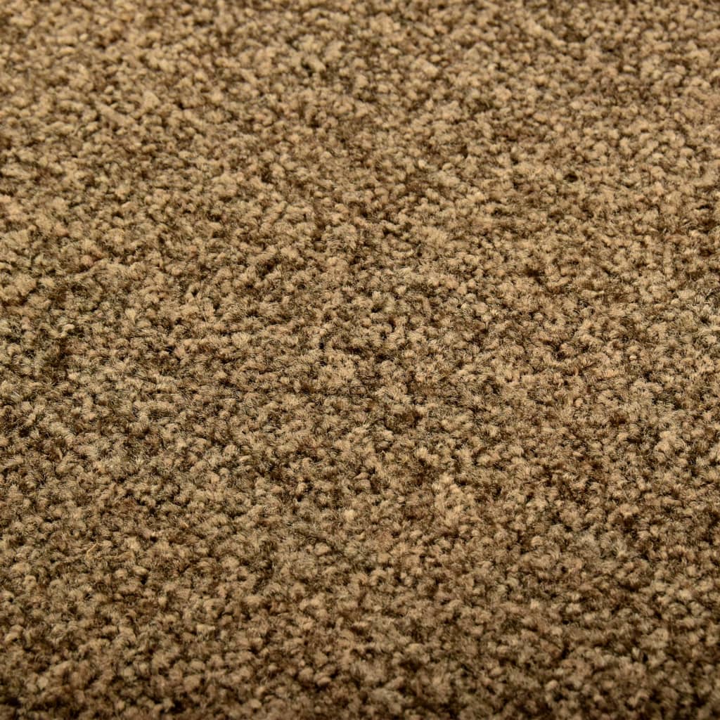vaskbar dørmåtte 90x120 cm brun