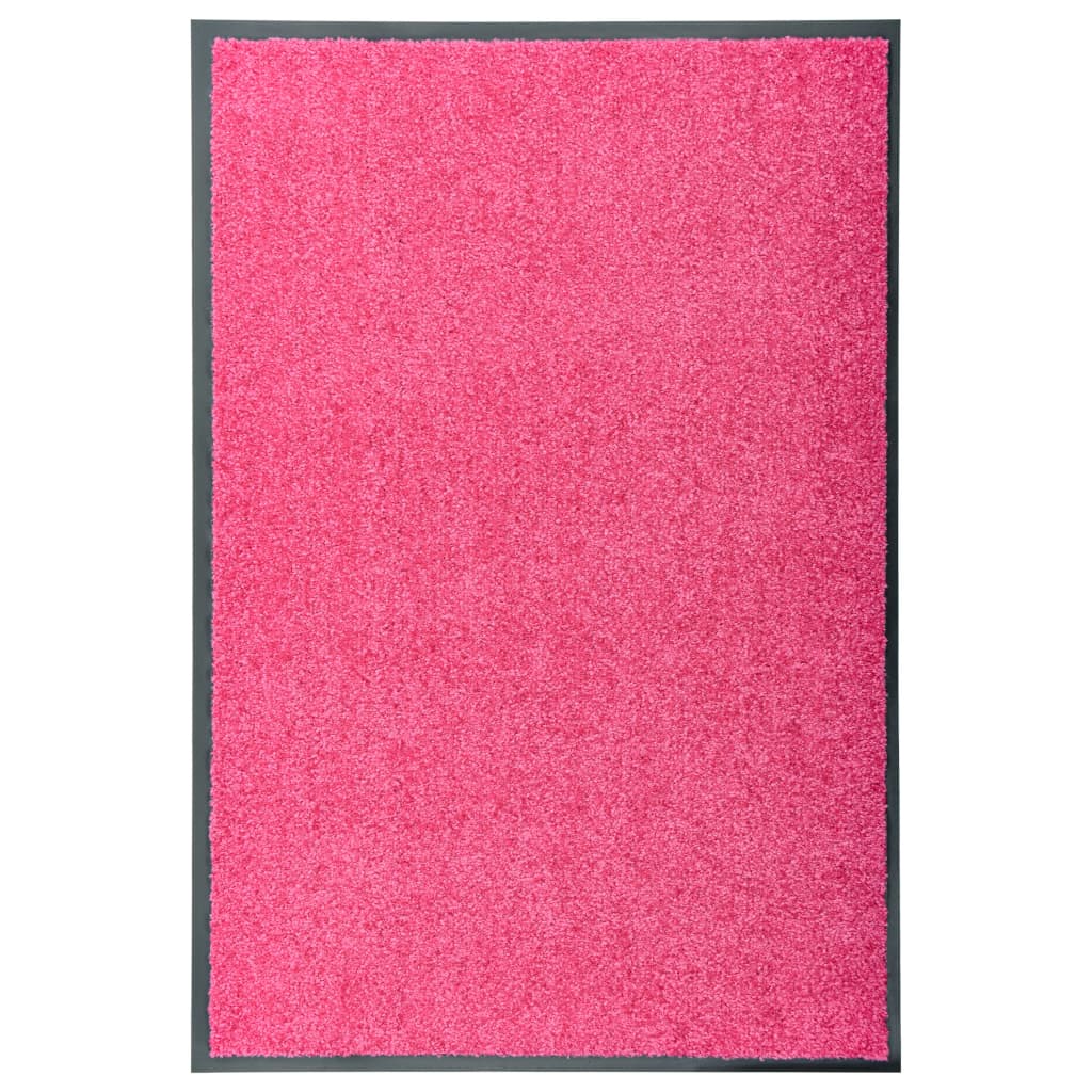 vaskbar dørmåtte 60x90 cm pink