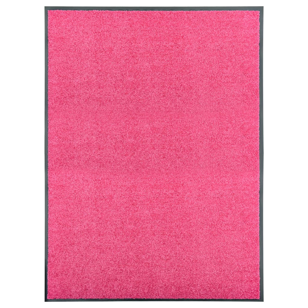vaskbar dørmåtte 90x120 cm pink
