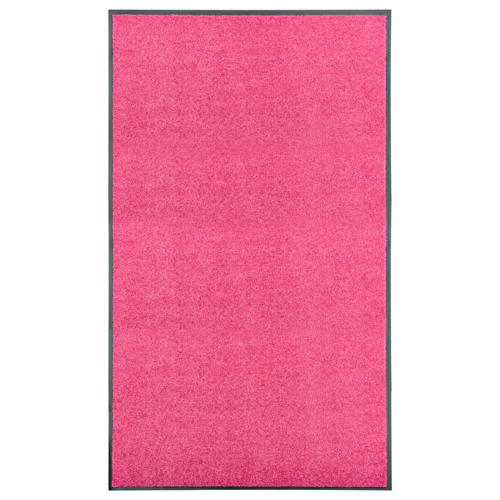 vaskbar dørmåtte 90x150 cm pink